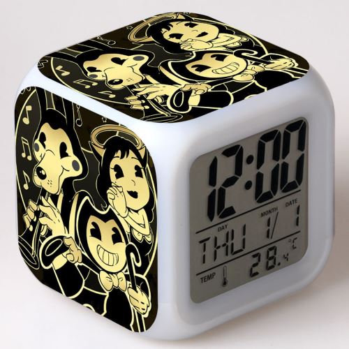 Réveil enfant LED Multifonctionnel Coloré - Bendy and the Ink Machine #5