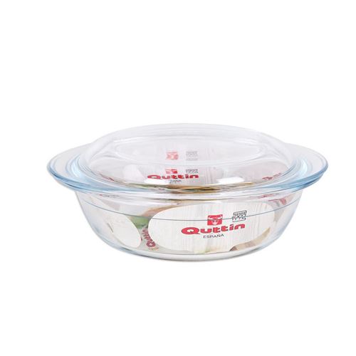 Casserole avec Couvercle en Verre Quttin 3,3 + 1,1 L Verre