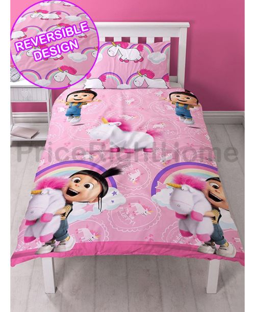 Despicable Me Daydream Fluffy Unicorn Simple Housse de couette et taie d'oreillers