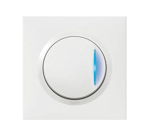 LEGRAND - Interrupteur Va-et-vient témoin Dooxie One - 1 poste - 10AX - Blanc - Image 2