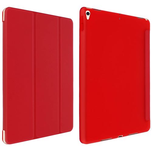 Avizar Housse iPad Air 2019 et iPad Pro 10.5 Clapet Support Vidéo Trifold Rouge