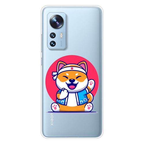 Coque en silicone imprimée compatible Xiaomi Mi 12 Mi 12X Shiba ninja