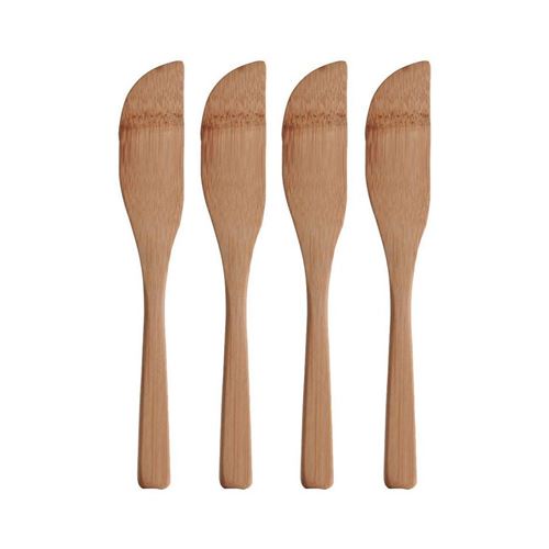Cook Concept - Coffret 4 couteaux en bambou réutilisable Green attitude