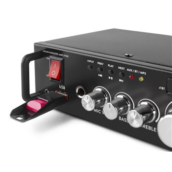 Skytronic AV360 Mini amplificador con FM/SD/USB/MP3