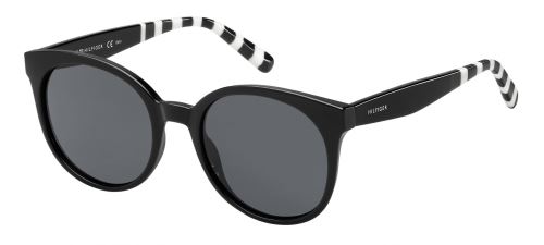 Tommy Hilfiger lunettes de soleil TH 1482/s 807 52IR dames noir/blanc