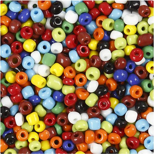 Creotime Rocaille-mix 4 mm de couleurs variées 1000gr
