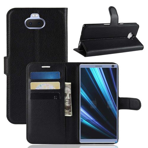 Etui Housse Portefeuille Pour Sony Xperia 10 Plus - Noir