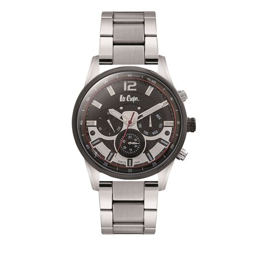 Lee Cooper Montre analogique multifonctions bracelet métal LEONARD Argent