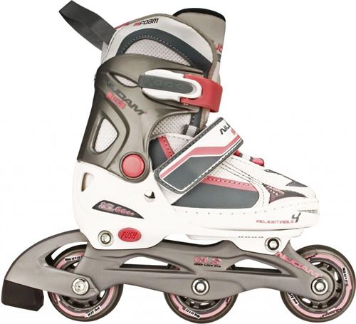 Nijdam patins à roues alignées, les filles de démarrage semi-doux mt blanc 27/30