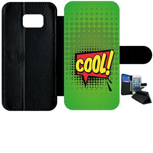 Etui À Rabat Samsung Galaxy S7 Edge Cool Fond Vert