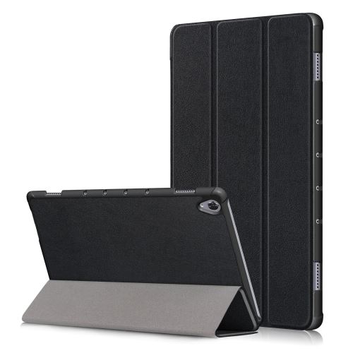 Etui en PU noir avec support tri-pliure pour votre Huawei MediaPad M6 10.8 pouces (2019)