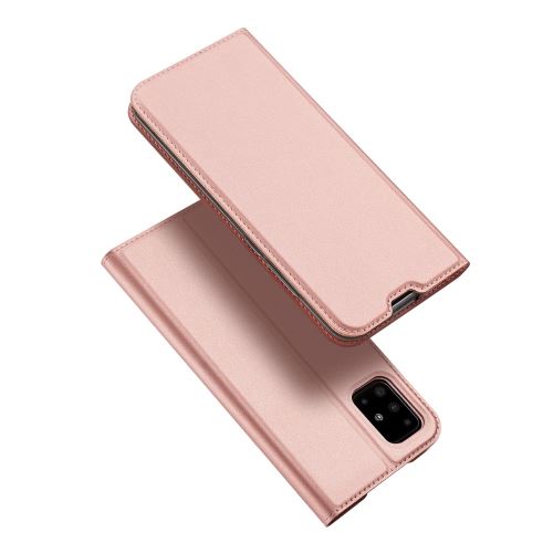 Coque en TPU avec porte-carte or rose pour votre Samsung Galaxy A71