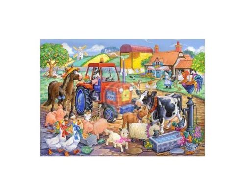 Puzzle 80 Pièces : Pièces XXL - Farm Friends, The House of Puzzles