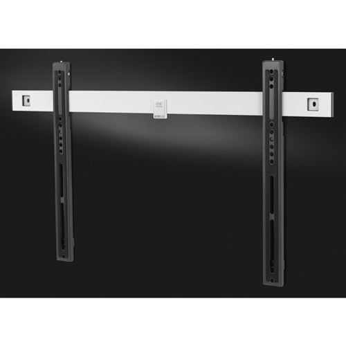 Support plat Ultra Slim de One For All - Fixation murale - Écrans de 32 à 84 pouces - Tous types de téléviseurs - Noir - WM6611