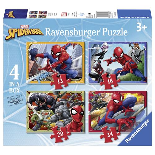 Puzzle Ravensburger - Spiderman, 12/16/20/24 pièces
