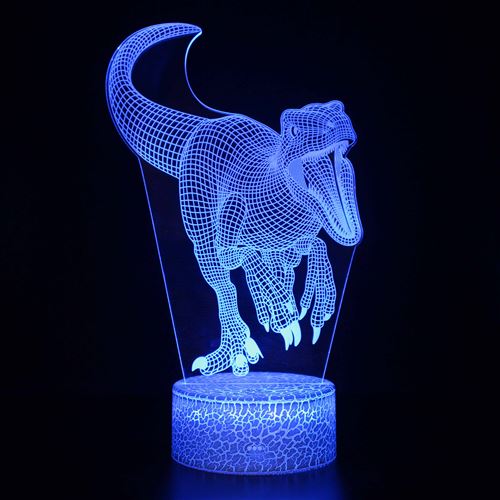 Stack - Veilleuse Enfant 3D - Dinosaure - Tactile avec Télécommande - Image 2