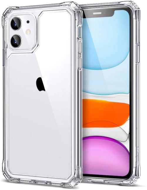 Coque de protection pour Apple iPhone 11 (6.1) 4 Coins Renforcé Transparent