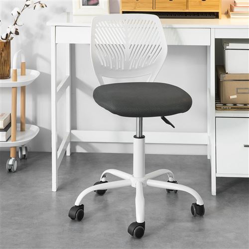 Chaise de Bureau Ergonomique Fauteuil Pivotant Chaise pour Ordinateur Réglable,SoBuy®FST64-W