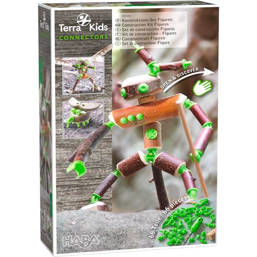 Haba construction chiffres Enfants plastique vert 66 pièces