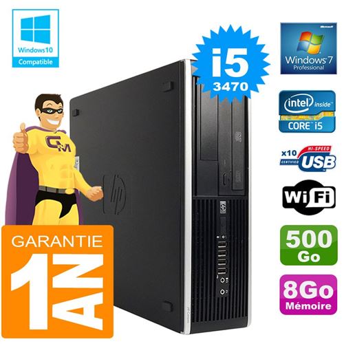 Pc hp compaq 8300 sff core i5-3470 ram 8go disque 500 go graveur dvd wifi w7 État correct - Hewlett-Packard reconditionné disponible sur Fnac