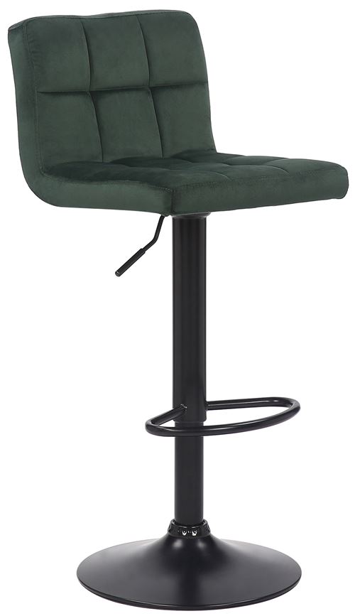 Tabouret de bar Feni en velours , Vert