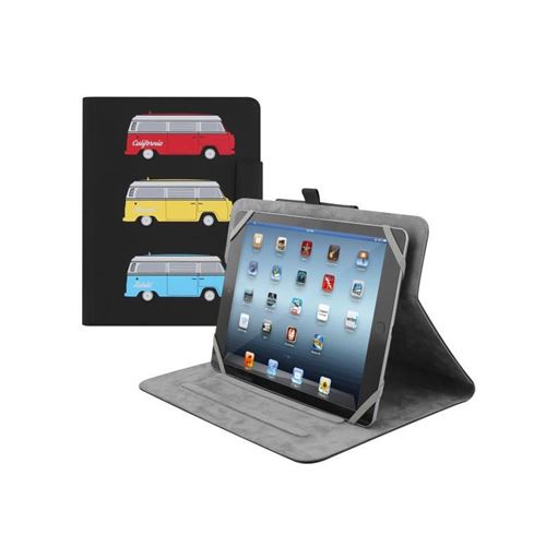 TNB Etui Folio universel tablette 10 pouces - utab360van - étui rotatif 360° - simili cuir - design surf