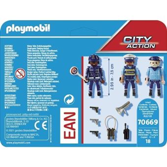 Playmobil 70669 City Action Police Equipe de policiers