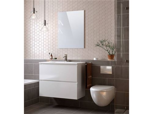 BOBOCHIC Meuble de salle de bain 80 cm LUANA Blanc