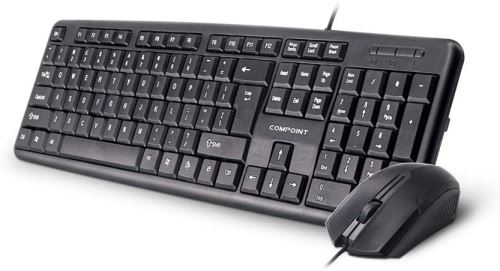 DYNAMODE cp-km8014 multimédia câblé USB taille COMPLETE Clavier et Souris optique bureau Ensemble Duo - Noir