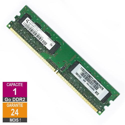 Barrette Mémoire 1Go Ram Ddr2 Qimonda Hys64T128000Eu-3S-C2 Dimm Pc2-5300U