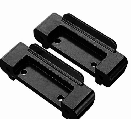 2PCS mise à niveau des pièces de rechange de voiture RC avant pare-chocs arrière noir