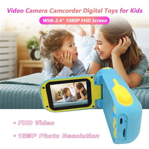 Cadeau pour Enfants Mini DV, caméscope de caméra vidéo numérique 16X HD, 2  Pouces TFT LCD Sceen USB 2.0 Video-AVI/Photo-JPEG Vlogging Camera pour  Anniversaire, Noël, Vacances Cadeau(Noir) : : High-Tech