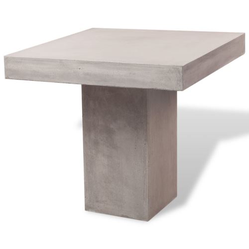 Vidaxl Exterieur Interieur Table De Salle A Manger Beton Carre Etanche Jardin Patio Meubles Mobilier De Jardin Achat Prix Fnac