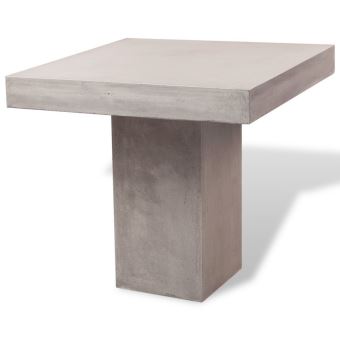 Vidaxl Exterieur Interieur Table De Salle A Manger Beton Carre