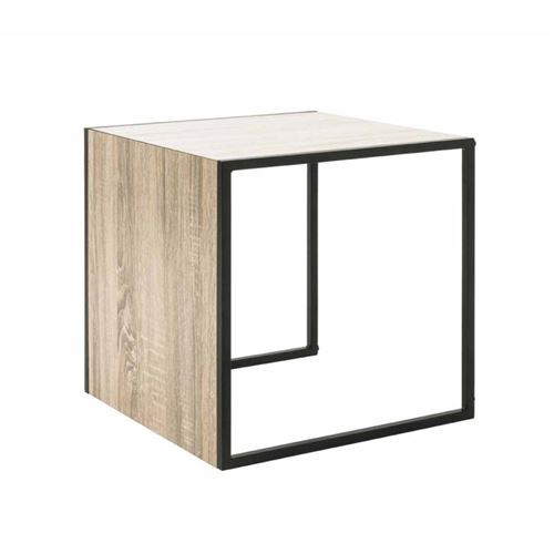Paris Prix - Table D'appoint Design optiqua 45cm Naturel