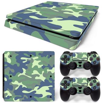 Skin Vinyl Itsaskin Pour Console PS4 Pro – Motif Rasta Weed (Rouge, Or, Vert) – Neuf