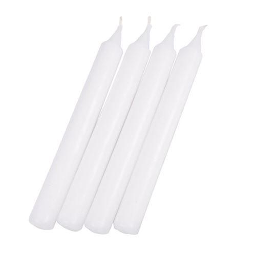 Paris Prix Blanc Lot De 4 Bougies Chandelier "Essentiel" 19Cm