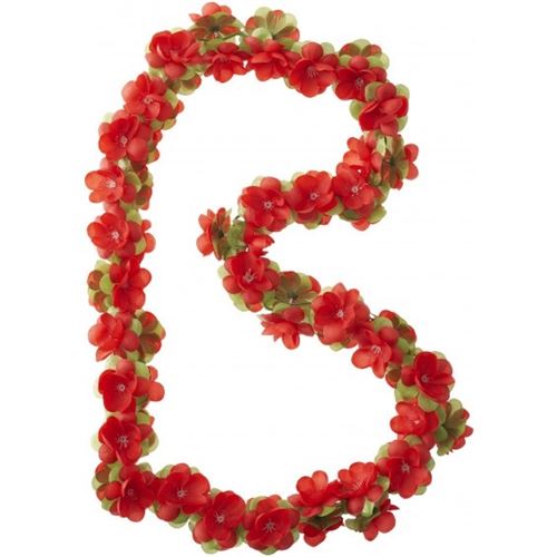BASIL Fil floral Flower Garland 120 cm rouge