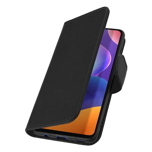Avizar Étui pour Samsung Galaxy A31 Folio Intégrale Porte-carte Fonction Support Noir