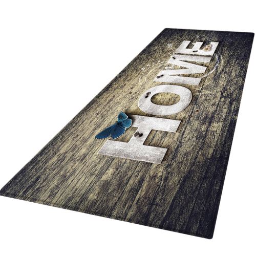 60x180 CM Tapis Hall d'entrée Paillasson Anti - Slip Tapis Absorber eau Cuisine Mat BT563