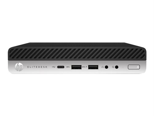 HP EliteDesk 800 G5 - Mini bureau - Core i5 9500 / 3 GHz - vPro - RAM 8 Go - SSD 256 Go - NVMe, TLC - UHD Graphics 630 - GigE - LAN sans fil: Bluetoot