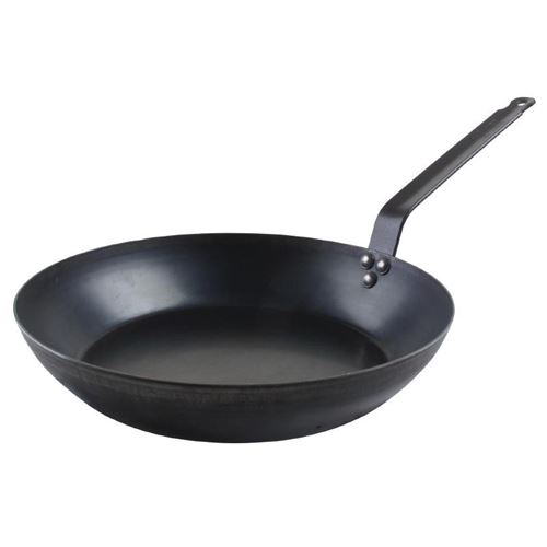 Poêle professionnelle en fer noir 240 mm - De Buyer - Tôle bleuie105 clNon
