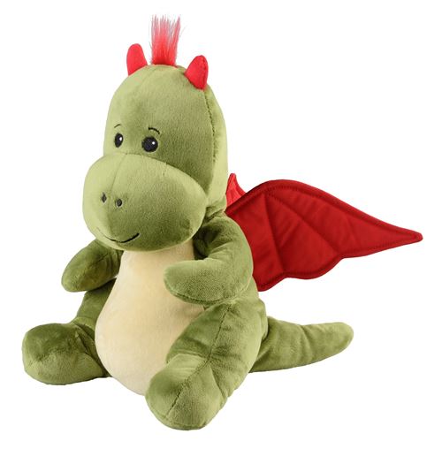 Warmies dragon câlin chaud 28 cm vert