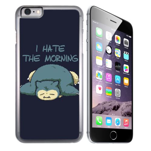 Coque pour iPhone 7 pokémon ronflex hate morning