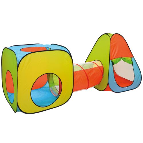 LittleTom Tente de jardin à boules avec Tunnel 260x90x100cm jouet pour enfants