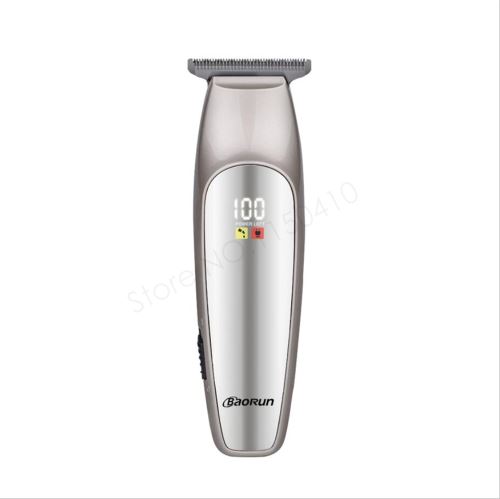 Cheveux Tondeuse électrique Cheveux Tondeuse LCD Affichage 0.1mm Coupe Baldhead Rasage Machine