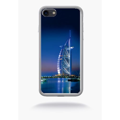 Coque Dubai Compatible Apple Iphone 7 Silicone Blanc Mat