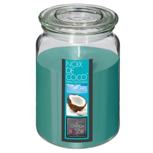 Comptoir De La Bougie Bougie Parfumée en Verre Couvercle 510g Coco - vue 1