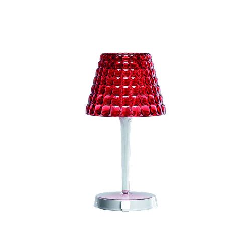 lampe de table 1w rechargeable rouge - 04500065