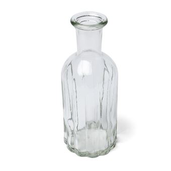 vase verre 19x7.5cm transparent - artifetes 76824 - 1